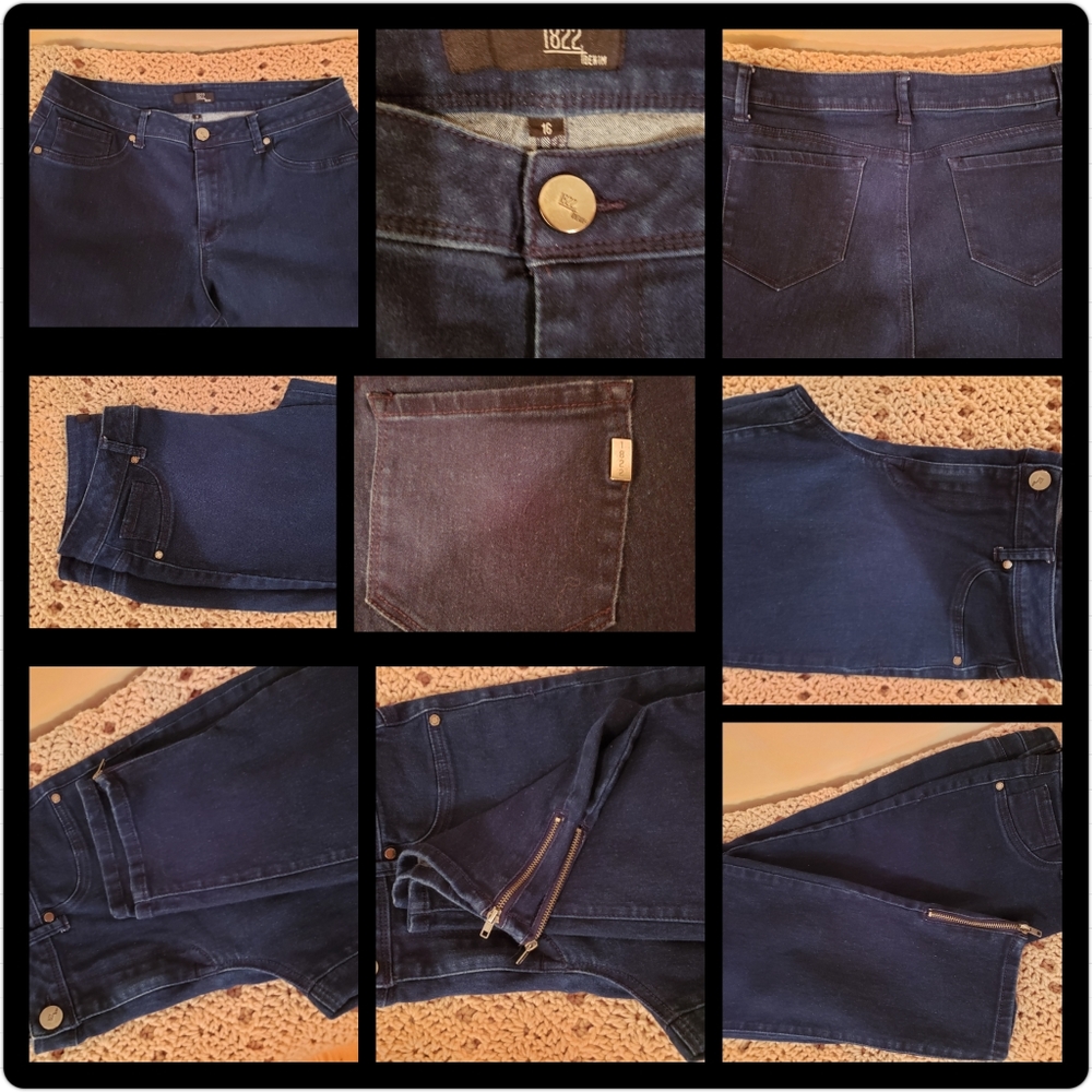 1822 Denim Women's Plus Jean's Size 16 Skinny Leg